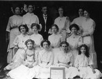 Glee Club, Bisbee High School, 1909-1910. Lena Mildred Martin-Blair second from left standing.