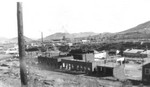 The Johnson Addition, Lowell, Arizona. It is possible this photo was taken during the preperation for the Lavender Pit, as the buildings appear to be empty.