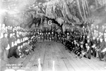 Masons meeting in the 200 level of the Czar Mine in November 1897. Approx. 150 members attended this event.