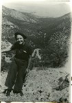 Photograph of Mary Cooper taken in Montezuma's Pass in the Huachuca Mountains, circa 1930s.