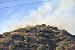 View of the Thirty Moon Fire above High Road, March 20, 2008.