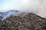 View of the Thirty Moon Fire, March 20, 2008.