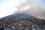 View of the Thirty Moon Fire, March 20, 2008.