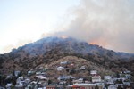 View of the Thirty Moon Fire, March 20, 2008.