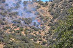 View of the Thirty Moon Fire, March 20, 2008.