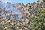 View of the Thirty Moon Fire, March 20, 2008.