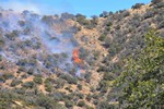 View of the Thirty Moon Fire, March 20, 2008.