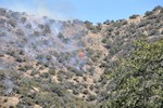 View of the Thirty Moon Fire, March 20, 2008.
