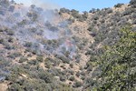 View of the Thirty Moon Fire, March 20, 2008.
