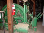 The interior of the Shattuck Denn hoist. Photo taken June 2004. Wittig Once Upon a Mine collection.